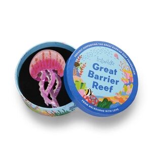 Erstwilder Pink Jellyfish Brooch Mauve Stinger Jellyfish Brooch